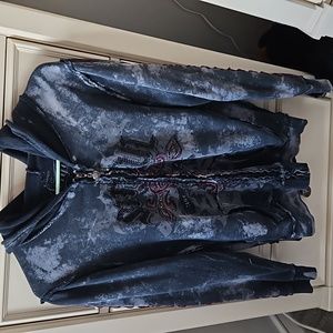 AFFLICTION-SINFUL hooded sweatshirt.